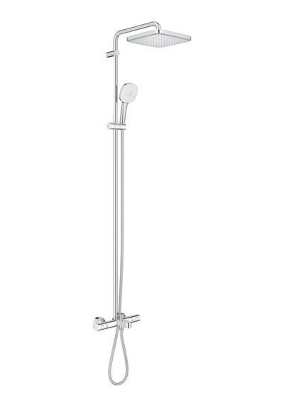 Grohe Tempesta Cube 250 Duş Sistemi Termostatik Banyo Bataryalı - 26691001 Gümüş