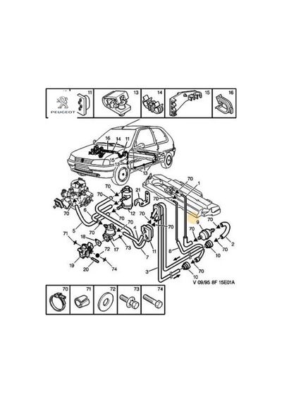 Benzin Filtresi Peugeot Peugeot, Cıtroen 1567.20