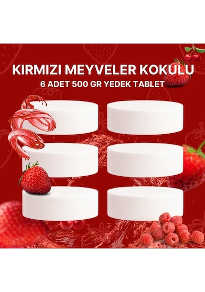 3 Adet 2x500gr - Kırmızı Meyveler - Nem Alıcı Rutubet Giderici Yedek Tablet Diğer