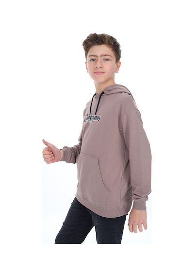 Toontoy Kids Toontoy Erkek Çocuk Baskılı Sweatshirt Acı Kahve