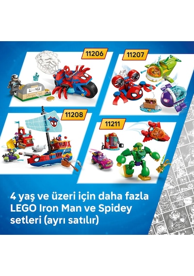 LEGO® ǀ Marvel Iron Man ve Muhteşem Arkadaşları Ultron Iron Man’e Karşı 11209 - 4 + için Minifigür İçeren Oyuncak Yapım Seti (96P)