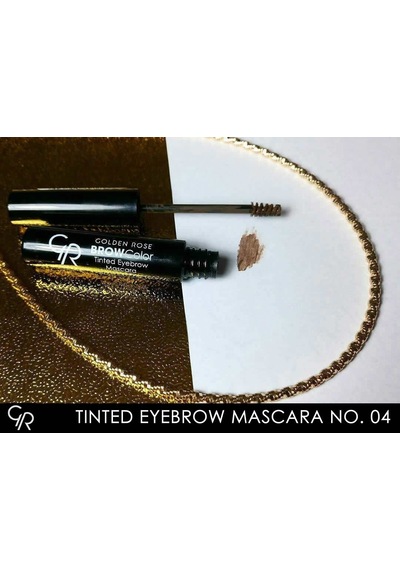 Golden Rose Brow Color Tinted Eyebrow Mascara No: 04 Medium Brown - Fiber İçerikli Kaş Maskarası Sku: Smg8690010495204