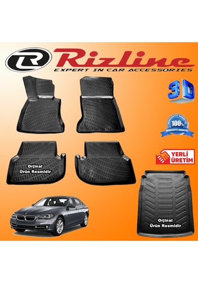 Bmw F10 5 Seri 3D Paspas + Bagaj Havuzu 2013-2020 Arası Rizline N11.31325