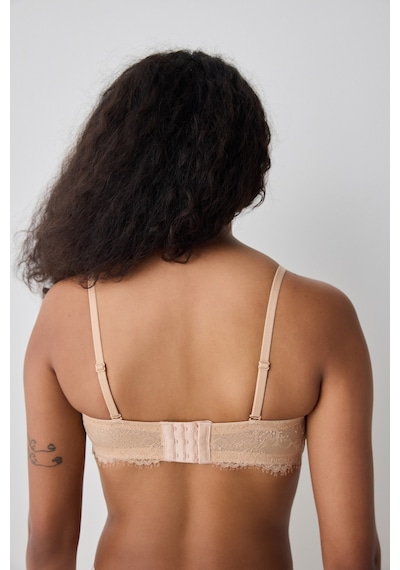 Penti Push Up Lace Dantel Bej Straplez Sütyen