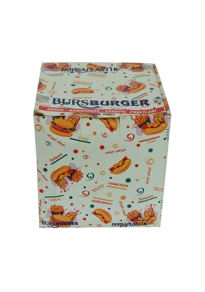 Bursa Plastik Bursburger Döner Hamburger Sandviç Hışır Poşeti 13x14 2000 Adet Sku: Smg8690010242044 Açık
