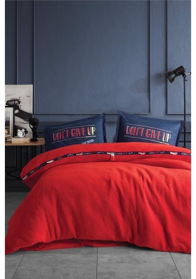 Clasy Welfsoft Çift Kişilik Nevresim Takımı Life Is Kırmızı