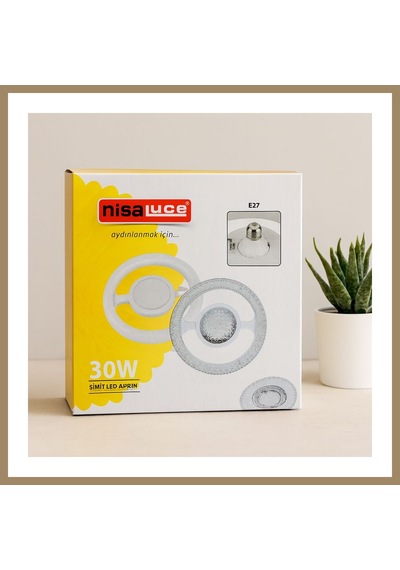 Bezos 30w E27 Led Ampul 6500k 2700 Lumen Simit Model Mika Kristal Plastik Cam 22