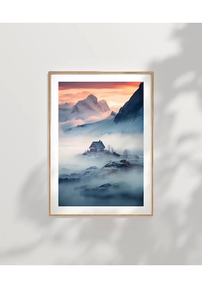 Çerçevesiz Poster Dağdaki Yuva