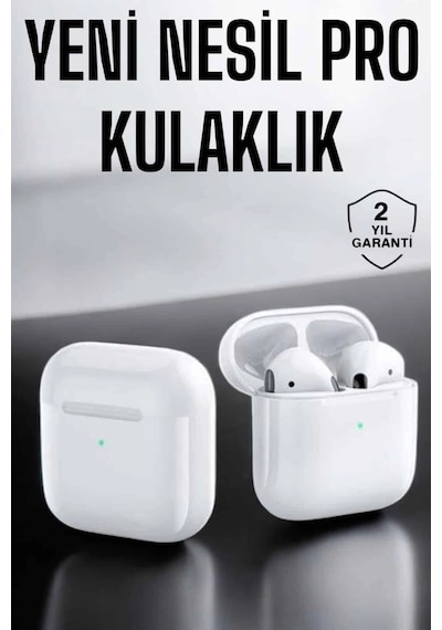Mey İthalat Yeni Nesil Pro Bluetooth Kulaklık Uzun Pil Ömrü Beyaz Belirtilmemis