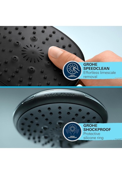 Grohe Vitalio Start 110 El Duşu, 1 Akışlı Yağmur Duşu, 110mm Yuvarlak Duş Başlığı, Kireç Önleyici Sistem, K Diğer