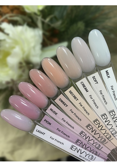 Envy Kalıcı Oje For French Collection Yarı Şeffaf Light Nude Kalıcı Oje 10gr