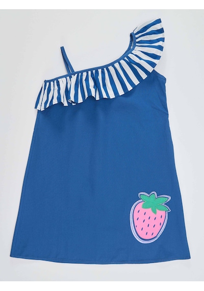 Denokids Mshb&g Çilekli Kız Çocuk Elbise Çok Renkli