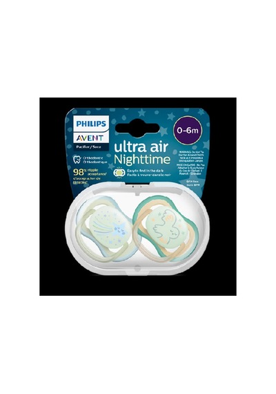 Philips Avent Scf376/18 Ultra Air Gece Emzik 0-6 Ay 2'li Erkek