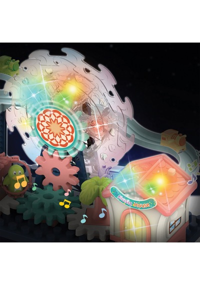 Ogi Mogi Toys Işıklı Ve Sesli Dönme Dolaplı Penguenli Lunapark Oyun Seti