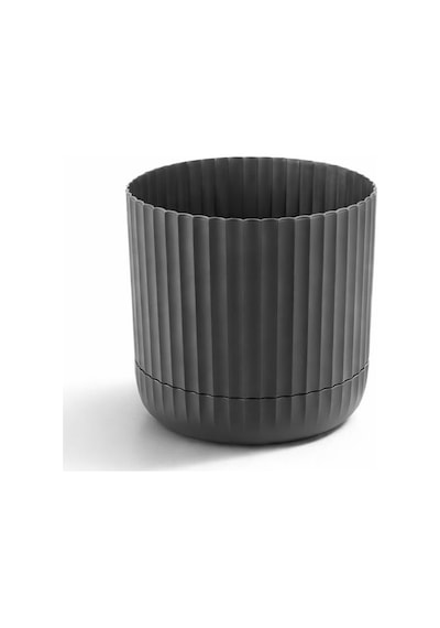 Omnipazar Krs-263 Zeraf Dekoratif Tabaklı Saksı Takımı 4.6 Litre No:3 Antrasit 116