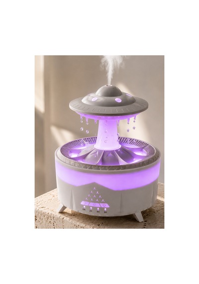Astraltech 350 Ml Ufo Tasarımlı Ultrasonik Hava Nemlendirici Yağmur Efektli Gece Lambası
