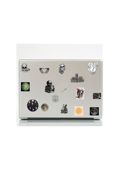 43 Adet Fairygrunge Fairycore Sticker Seti - Etiket Seti Scrapbook Bullet Journal Çok Renkli
