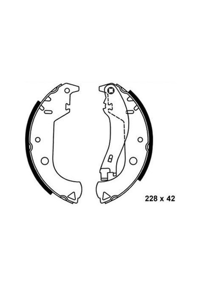 BOSCH 986487626 KAMPANA BALATA DOBLO 223 01- 228x42