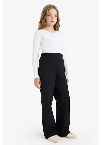 Defacto Kız Çocuk Slim Fit Dar Kesim Pantolon G5642a825wnbk81 Siyah-bk81