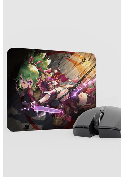 Kuki Shinobu Genshin Impact Anime Oyuncu V5 - 22x18 Gaming Mouse Pad Fare Altlığı