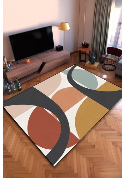Bohem Yıkanabilir Kaymaz Taban Leke Tutmaz Salon Halısı Mutfak Halısı Ve Yolluk Bhmcrpt0025