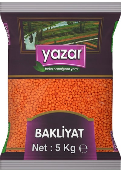 Yazar Kırmızı Mercimek 5 KG