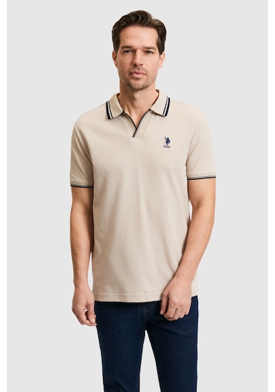 U.s. Polo Assn. Erkek Taş Tişört 50323894-vr049 Taş Rengi