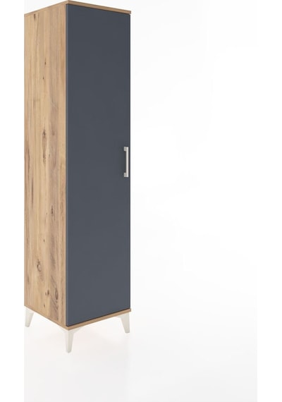 Hyperion Dolap 2 Raflı Tek Kapaklı Tek Askılı 44x44x182 Çam-antrasit Atlas Çam Hyperion Dolap 2 Raflı Tek Kapaklı Tek Askılı 44x44x182 Çam-antrasit Atlas Çam