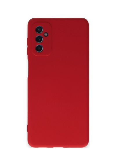 Samsung Galaxy Uyumlu   M52 5g Kılıf Nano İçi Kadife Silikon - Kırmızı