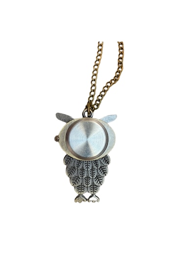 Schulzz Owl Art Baykuş Motifli Köstekli Zincirli Quartz Cep Saati