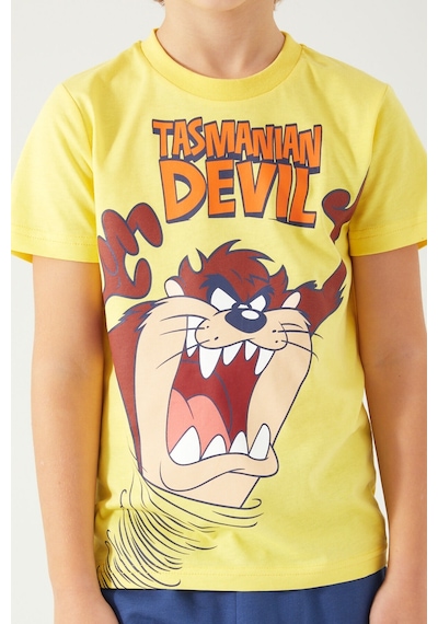 Looney Tunes Erkek Çocuk Bermuda Takım Limoni Sarı