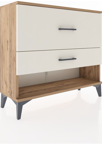 Arges Şifonyer 2 Çekmeceli 88x30x80 Çam-aytaşı Çam