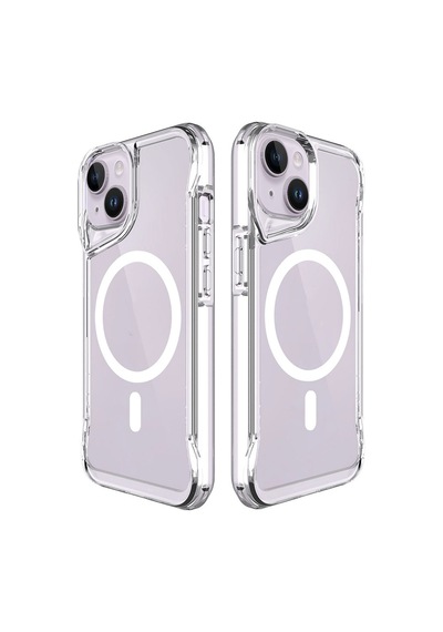 Apple Uyumlu iPhone 13 Kılıf Case, Magnet Magsafe Şarj Özellikli Şeffaf Magnet Magsafe Transparent Cover