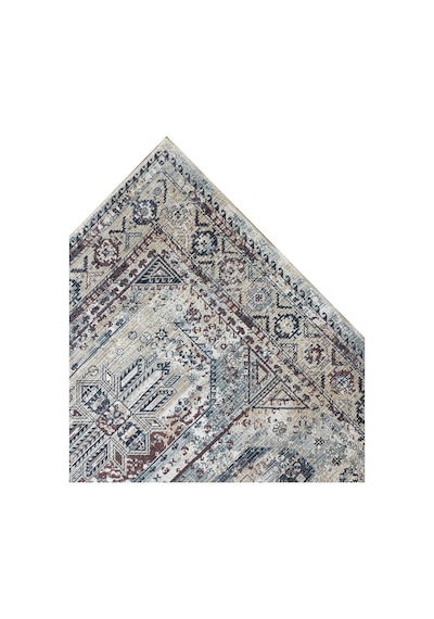 Modern Şönil Eskitme Desenli Dokuma Taban Dekoratif Halı Kilim Yolluk Dijital Baskı Halı Yıkanabilir