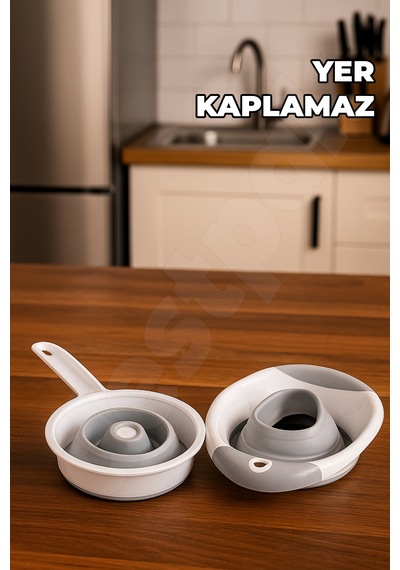 2'li Katlanır Huni Seti - Akordiyon Saplı Huni Ve Kavanoz Hunisi - Katlanabilir Yer Kaplamaz