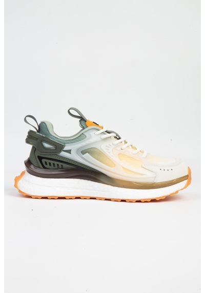 Pierre Cardin 10106 Beyaz Haki Kadın Sneaker Spor Ayakkabı Beyaz