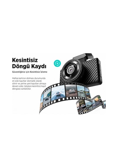 360+ Botslab G500H Pro ADAS Ön 3K QHD -Arka 1080P FHD 150° Açı WiFi+GPS Gece Görüşlü Araç İçi Kamera