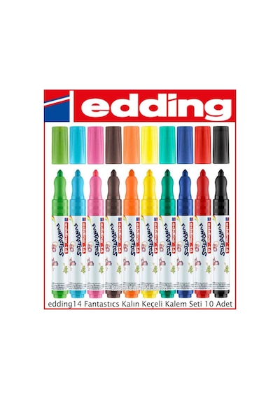 Edding 13 Funtastics Sihirli Kalın Keçeli Kalem Seti 8'li