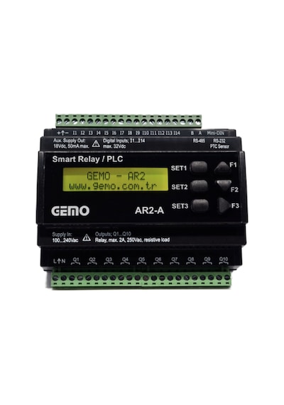 Gemo Ar2-a-230vac-14d ,110v..220vac 14d/10r Plc Cpu Modül