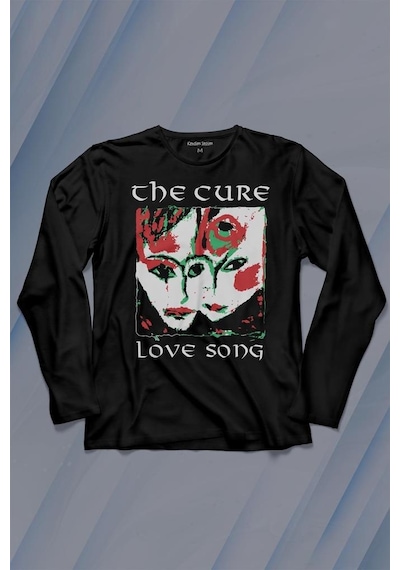 The Cure Lovesong Love Song Rock Musicband Uzun Kollu Tişört Baskılı T-shirt 001