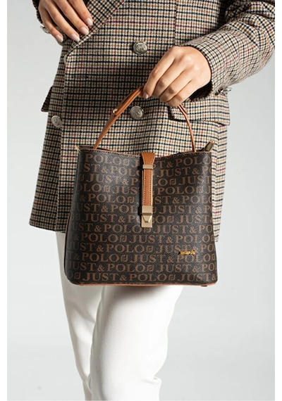 Just Polo Kadın Orijinal 4 Bölmeli Lüks El & Omuz Çantası Shoulder Bag Ebat: 25x25 Cm Çok Renkli 39751951