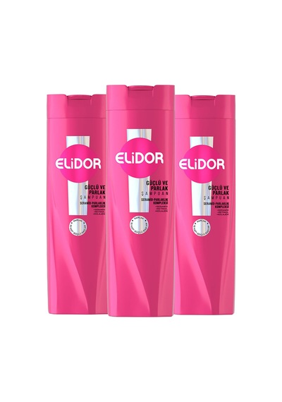 Saç Bakım Şampuanı Güçlü Ve Parlak 400 Ml X3 Tüm Saç Tipleri