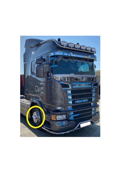 Pls Piramit Krom Jant Kapağı Göbek Fırfırı 24 Cm 1 Adet
