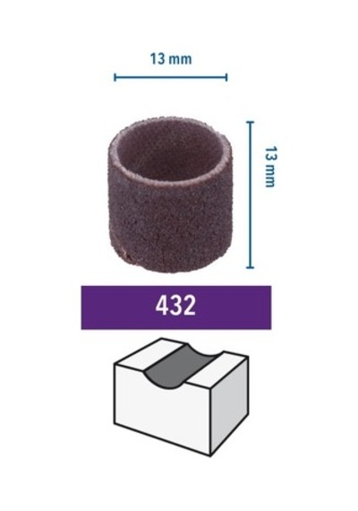 13 Mm İnce Zımpara 120 Kum 6 Adet, Ahşap Ve Fiberglas İçin Uygun