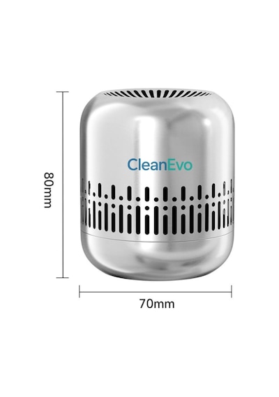 Cleanevo Airguard Pro Koku Giderici, Antibakteriyel Teknoloji, Paslanmaz Çelik, Filtre Gerektirmez, Uzun Ömürlü Bm01