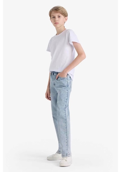 Defacto Erkek Çocuk Balloon Fit Düz Paça Jean Pantolon F3378a825aunm28 Mavi