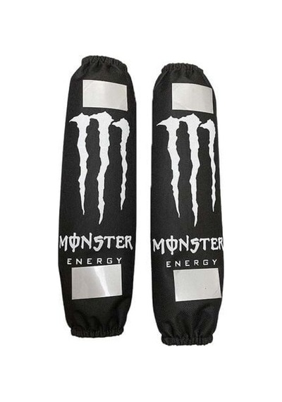 Monster Logolu Amortisör Kılıfı Reflektörlü Beyaz Diğer