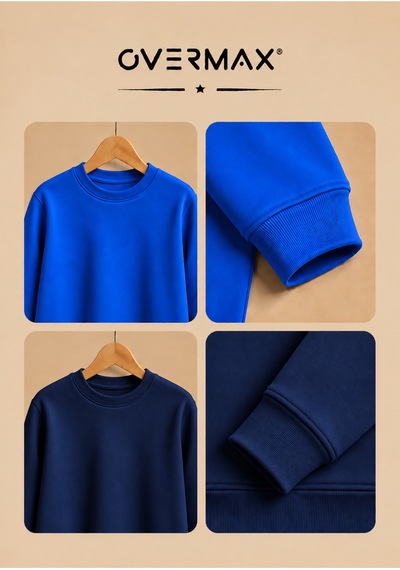 Overmax 2 Li Kapüşonsuz Sweatshirt Seti Çocuk Unisex - 3-12 Yaş Saks Mavi-lacivert - 920169697 Saks Mavi-lacivert Overmax 2 Li Kapüşonsuz Sweatshirt Seti Çocuk Unisex - 3-12 Yaş Saks Mavi-lacivert - 920169697 Saks Mavi-lacivert