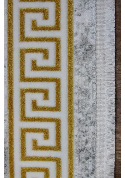 Kashe Halı Bella 4225 Gold Salon Halısı Oturma Odası Halısı Koridor Halısı Mutfak Halısı Modern Makine Halısı Gold Krem