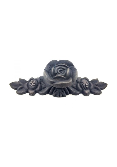 Lb Antika Tarz Dekoratif Pirinç Gül Düğme - 30x100 Mm, Oksit